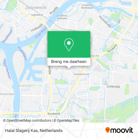 Halal Slagerij Kas kaart
