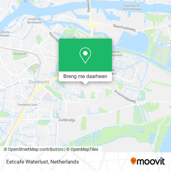 Eetcafe Waterlust kaart