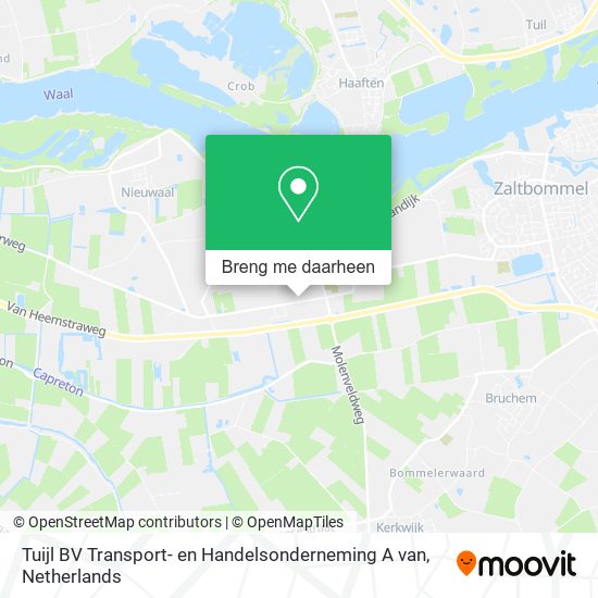 Tuijl BV Transport- en Handelsonderneming A van kaart