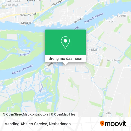 Vending Abalco Service kaart