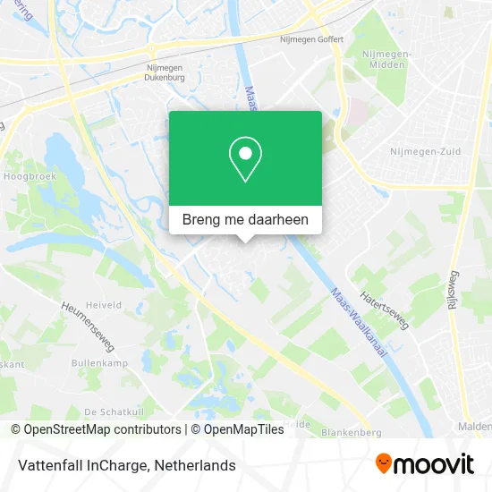 Vattenfall InCharge kaart