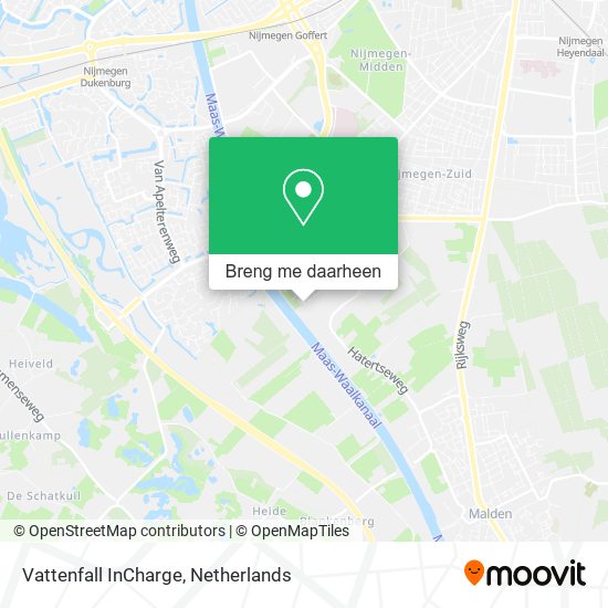 Vattenfall InCharge kaart