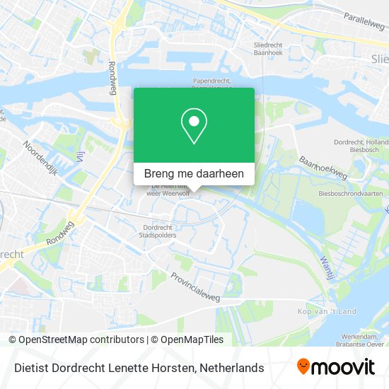 Dietist Dordrecht Lenette Horsten kaart