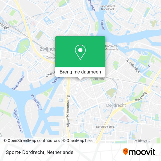 Sport+ Dordrecht kaart