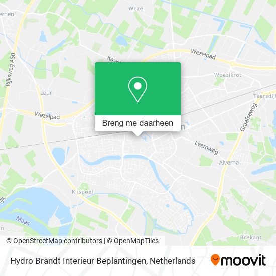 Hydro Brandt Interieur Beplantingen kaart