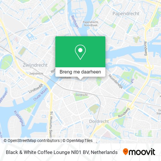 Black & White Coffee Lounge Nl01 BV kaart