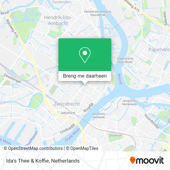 Ida's Thee & Koffie kaart