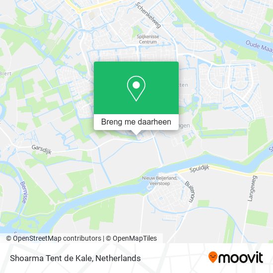 Shoarma Tent de Kale kaart