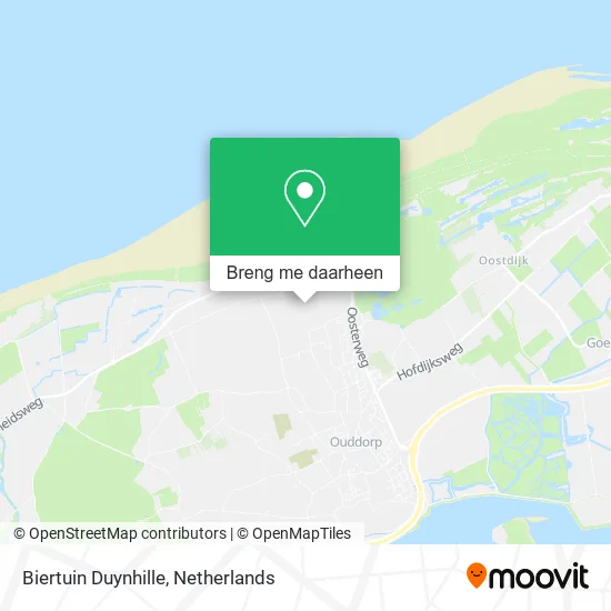 Biertuin Duynhille kaart