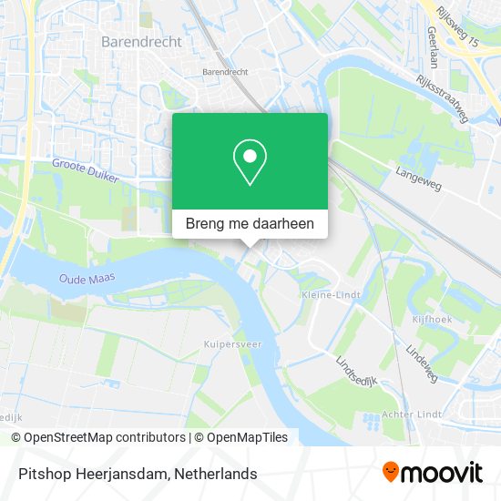 Pitshop Heerjansdam kaart