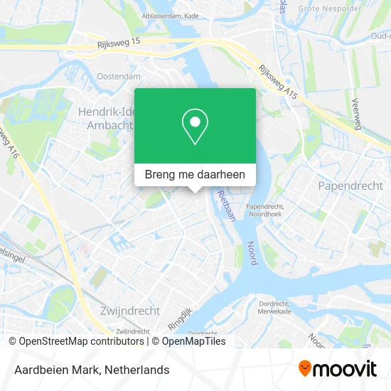 Aardbeien Mark kaart