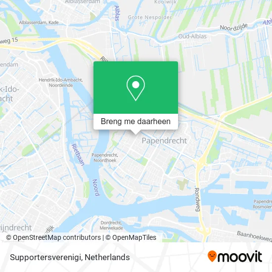 Supportersverenigi kaart