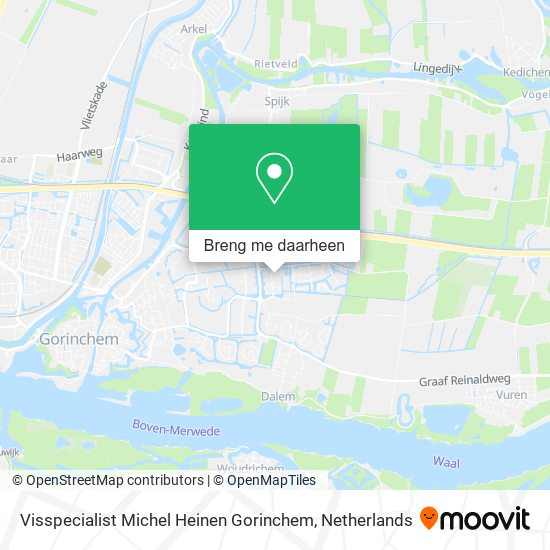 Visspecialist Michel Heinen Gorinchem kaart