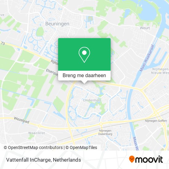Vattenfall InCharge kaart