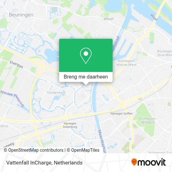 Vattenfall InCharge kaart