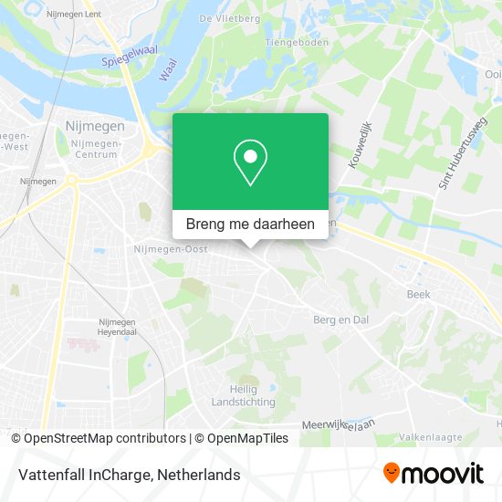 Vattenfall InCharge kaart