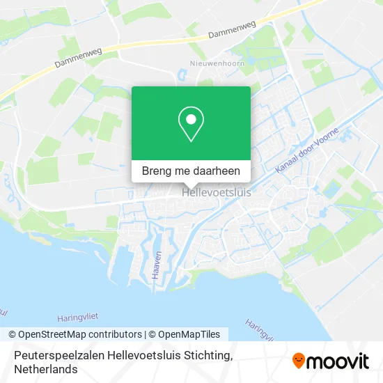 Peuterspeelzalen Hellevoetsluis Stichting kaart