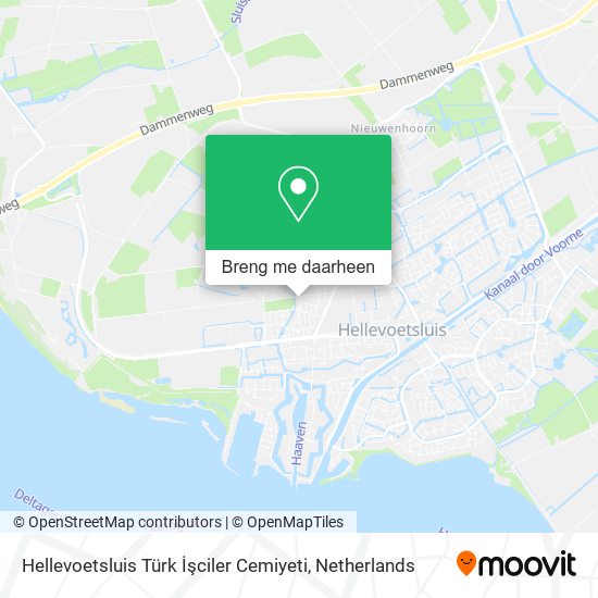 Hellevoetsluis Türk İşciler Cemiyeti kaart