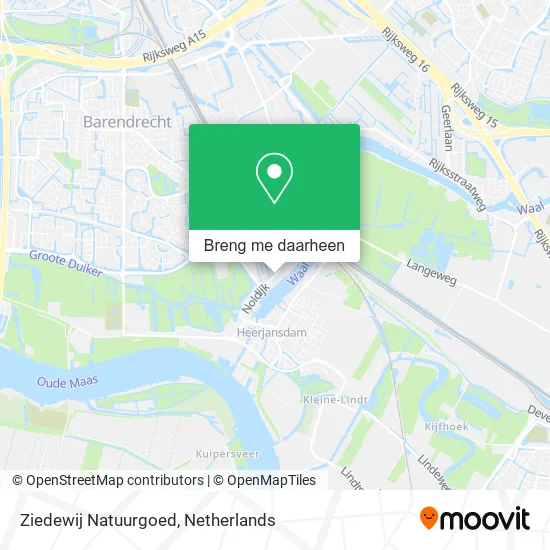 Ziedewij Natuurgoed kaart