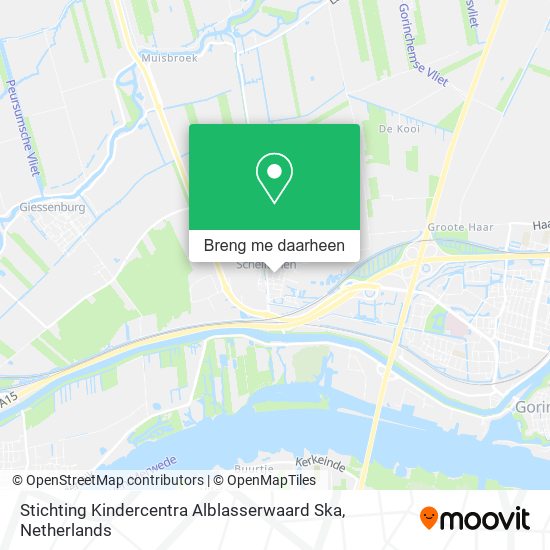 Stichting Kindercentra Alblasserwaard Ska kaart