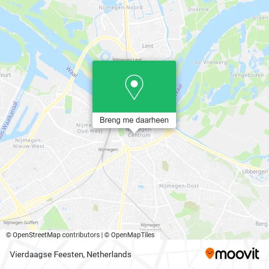 Vierdaagse Feesten kaart