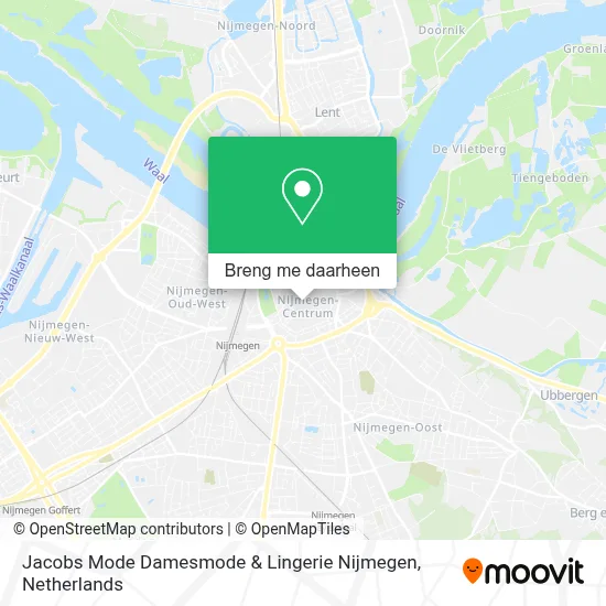 Jacobs Mode Damesmode & Lingerie Nijmegen kaart