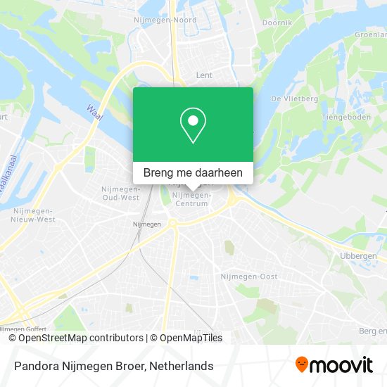Pandora Nijmegen Broer kaart