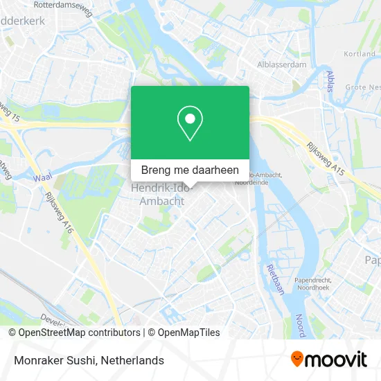 Monraker Sushi kaart