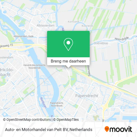 Auto- en Motorhandel van Pelt BV kaart