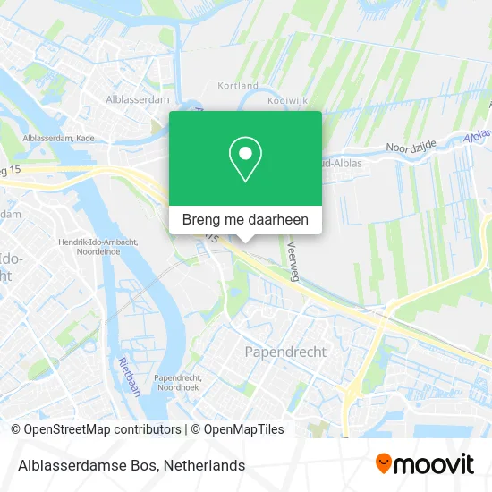 Alblasserdamse Bos kaart