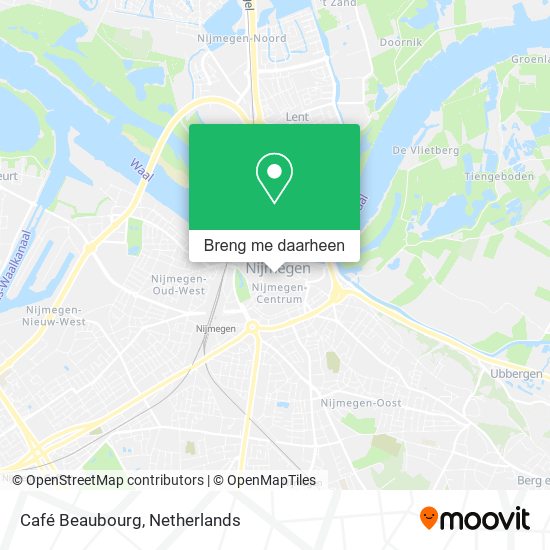 Café Beaubourg kaart