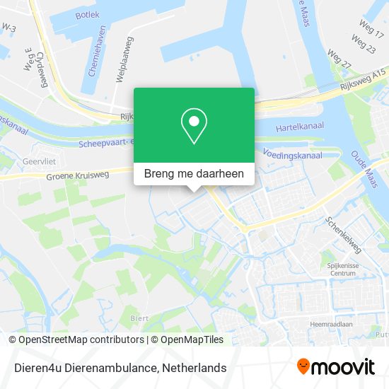 Dieren4u Dierenambulance kaart