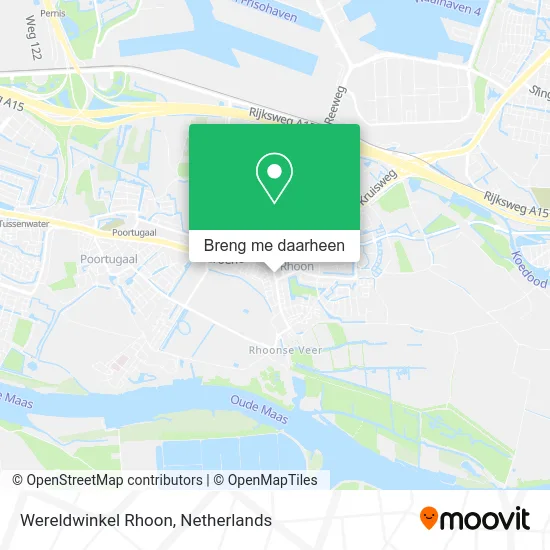Wereldwinkel Rhoon kaart