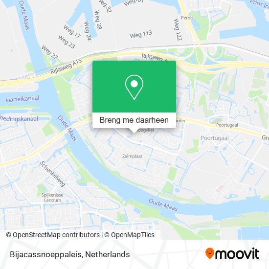 Bijacassnoeppaleis kaart