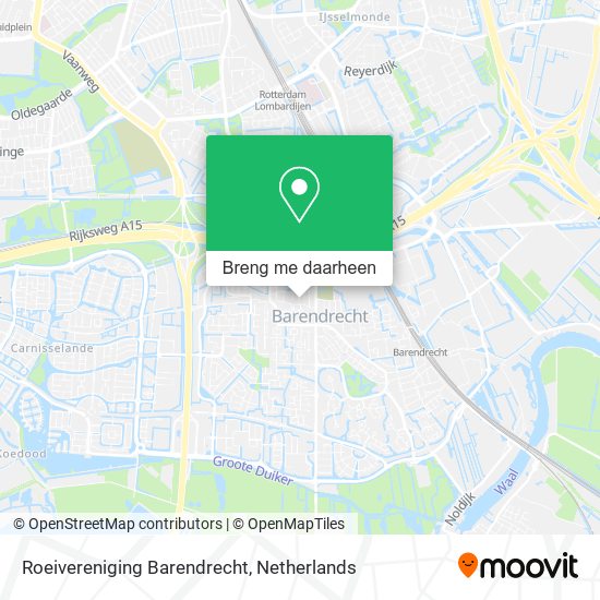 Roeivereniging Barendrecht kaart