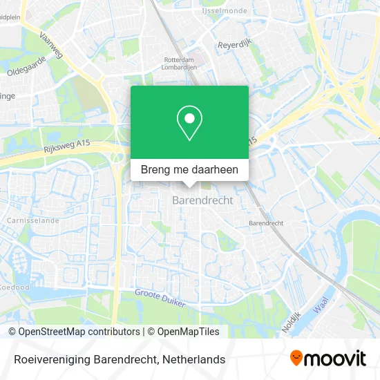 Roeivereniging Barendrecht kaart
