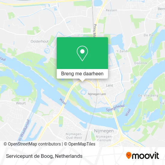 Servicepunt de Boog kaart