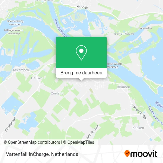 Vattenfall InCharge kaart