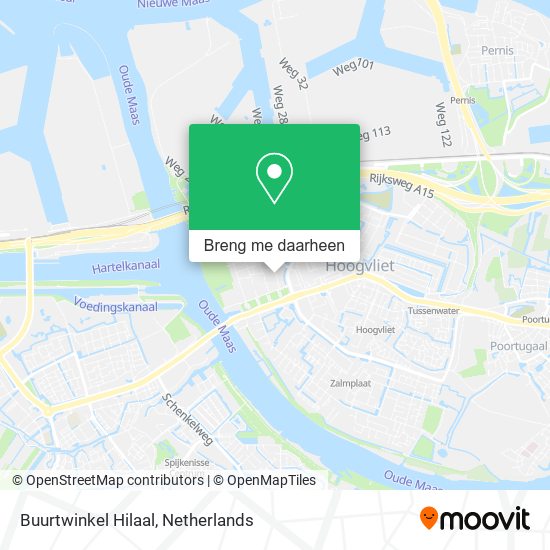 Buurtwinkel Hilaal kaart