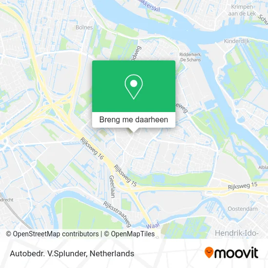 Autobedr. V.Splunder kaart