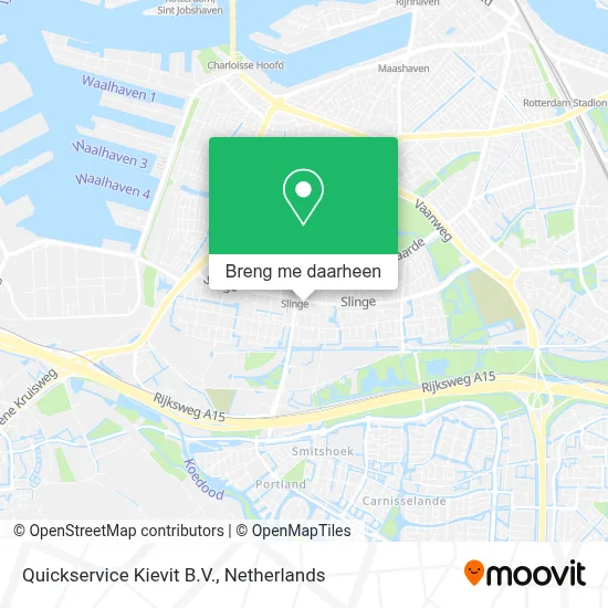 Quickservice Kievit B.V. kaart