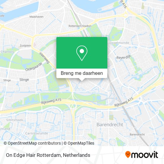 On Edge Hair Rotterdam kaart