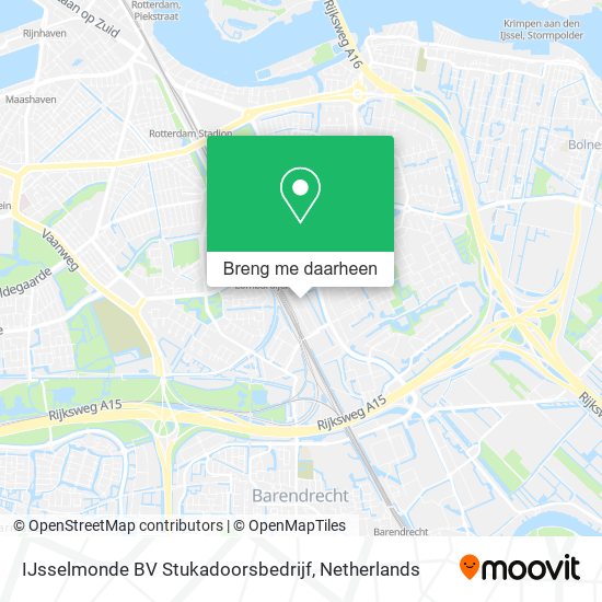 IJsselmonde BV Stukadoorsbedrijf kaart