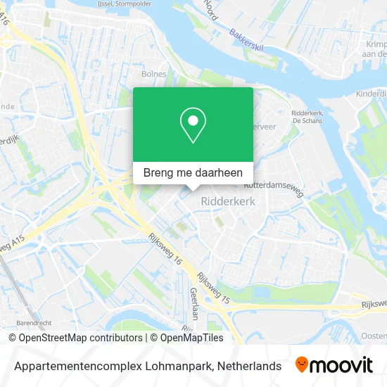 Appartementencomplex Lohmanpark kaart