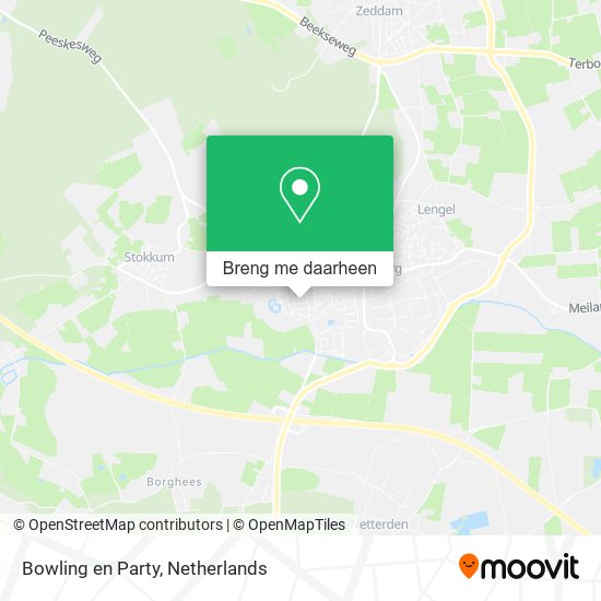 Bowling en Party kaart