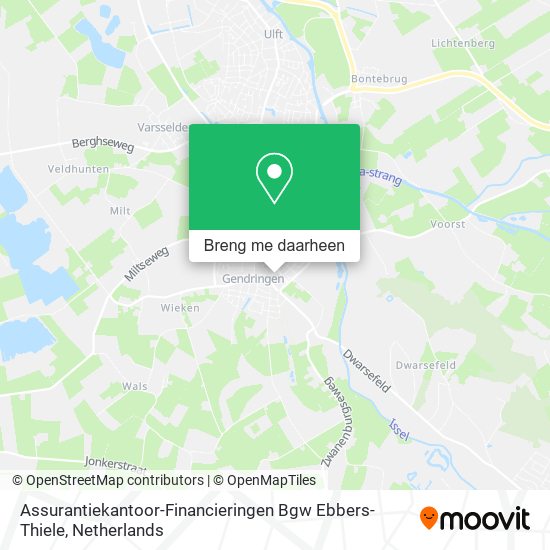 Assurantiekantoor-Financieringen Bgw Ebbers-Thiele kaart