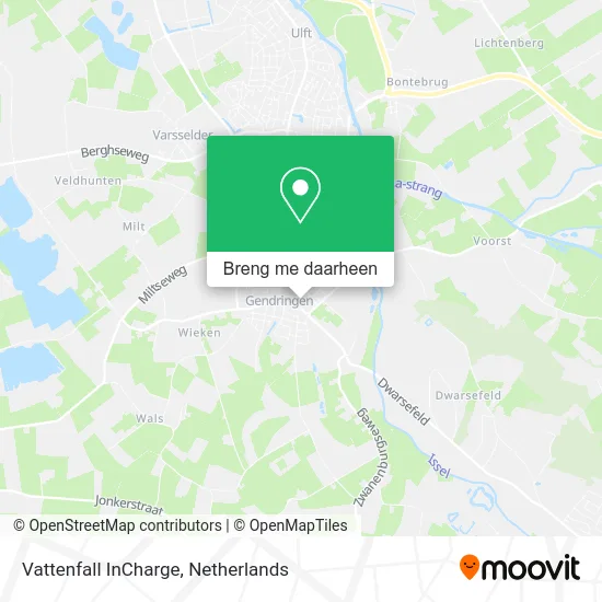 Vattenfall InCharge kaart