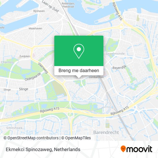 Ekmekci Spinozaweg kaart
