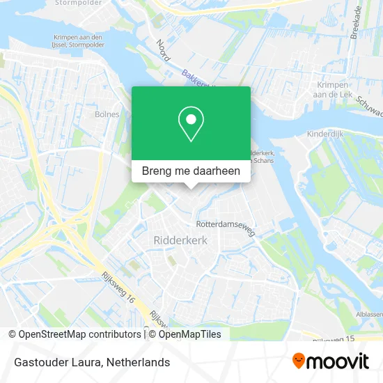 Gastouder Laura kaart