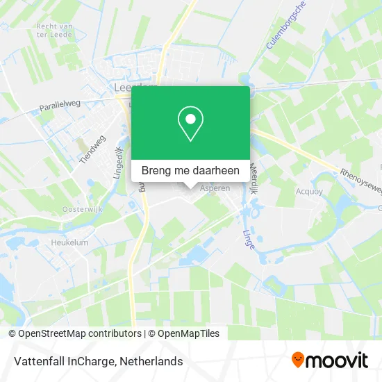 Vattenfall InCharge kaart